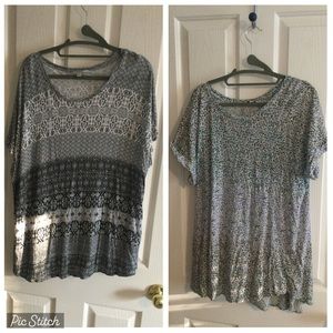 Two Barely Worn Lucky Brand Women’s Summer Shirts Size 2X